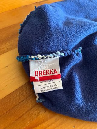 Berretto lana righe blu e bianche