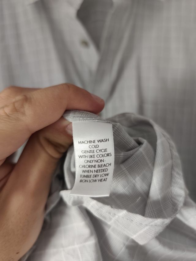 Camisa Calvin Klein gris cuadros