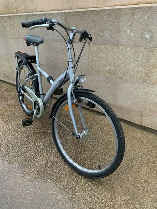 Bicicleta Paseo Unisex b'Twin Plata