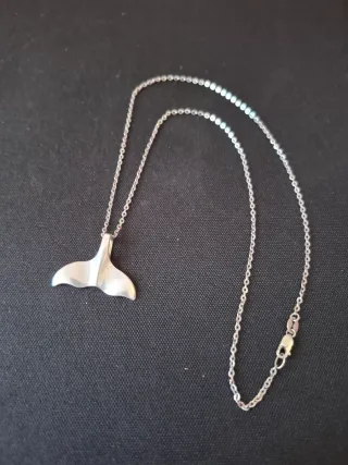 Collar Plata Ley 925 Cola Ballena