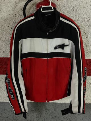 Chaqueta Moto Alpinestars Roja Negra Blanca