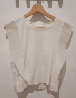Blusa Maje blanca talla M