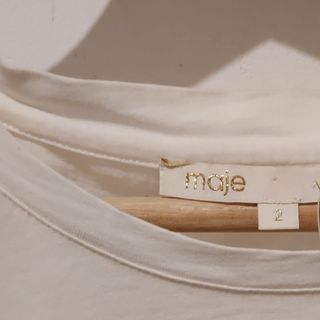 Blusa Maje blanca talla M