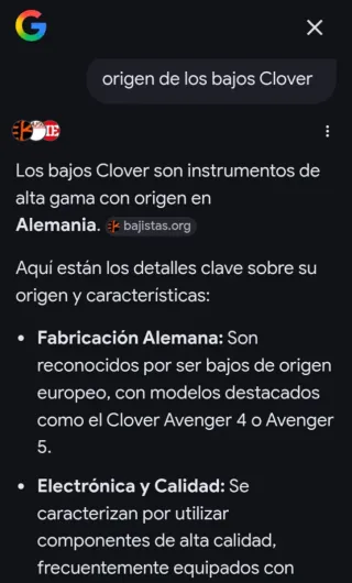 Bajo Clover apeIRON 5 cuerdas + funda semirrígida.