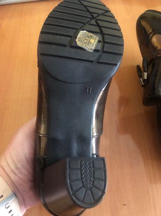 Zapatos Yameiji Negros y Cobre Talla 41
