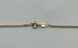 Cadena Alternada de oro de 18k, 5.68 g, 49.5 cm.