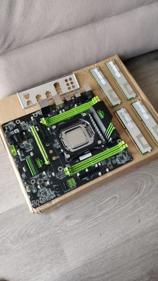 Placa Base JINGSHA LGA2011 + CPU E5-1620 v2 + 16GB