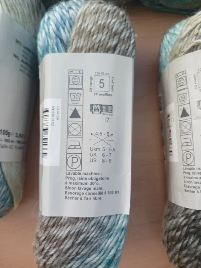 10 ovillos lana Phil Mikado de Phildar