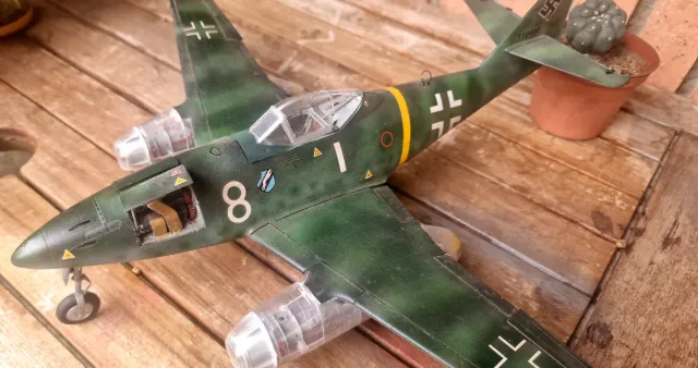 Maqueta avion Messerschmitt 262 1/32 montada