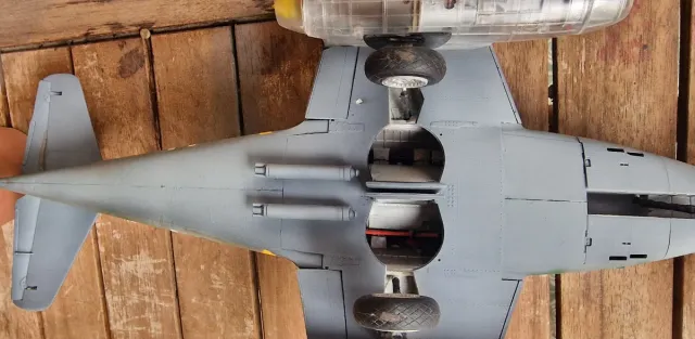 Maqueta avion Messerschmitt 262 1/32 montada