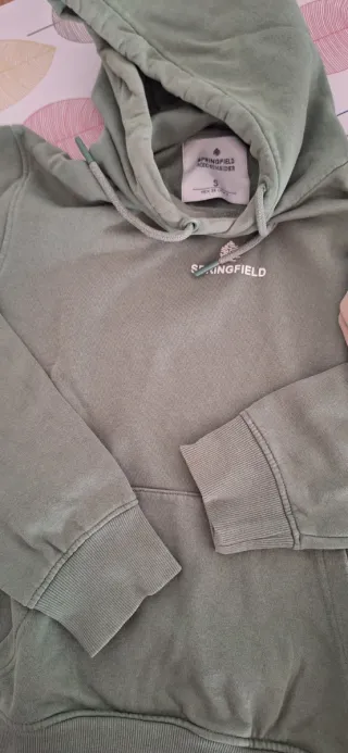 Sudadera Springfield + pantalon de chandal negro