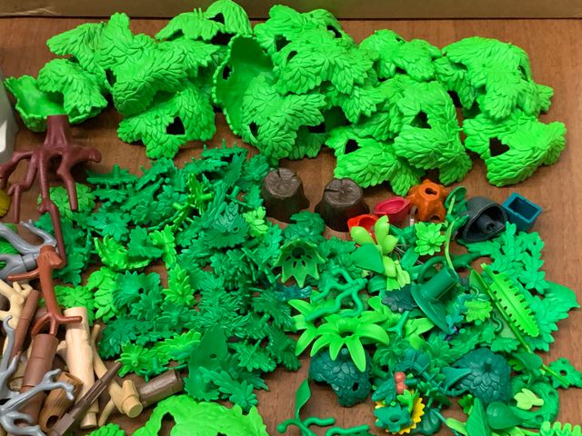 Playmobil pezzi ricambio verde piante fiori