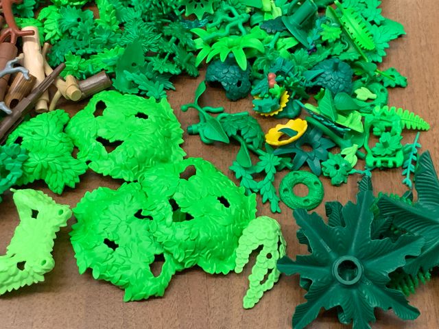 Playmobil pezzi ricambio verde piante fiori