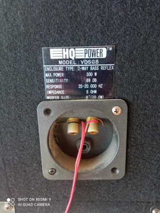 Altavoz HQ POWER 300W Negro