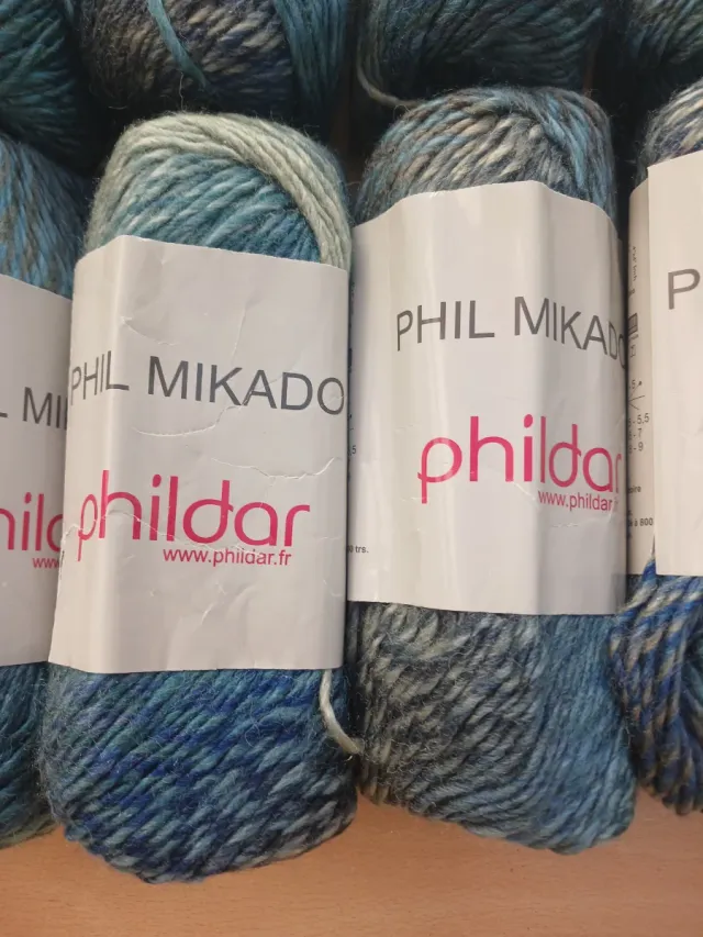 10 Ovillos Lana Phil Mikado de Phildar