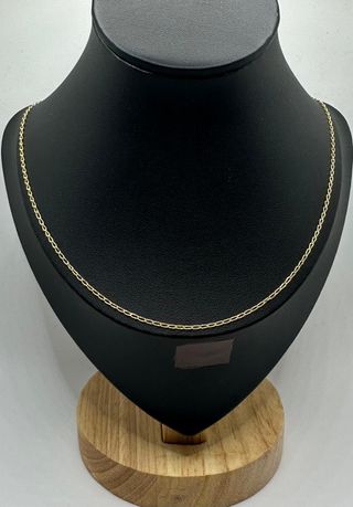 Cadena Bilbao de oro de 18k, 2.76 g, 52 cm.