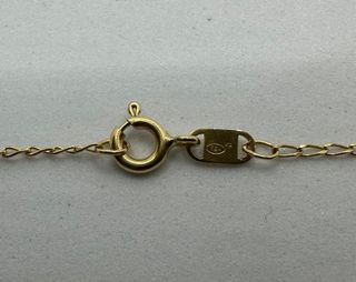 Cadena Bilbao de oro de 18k, 2.76 g, 52 cm.