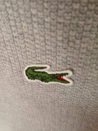 Jersey Lacoste Hombre Gris Talla XXL