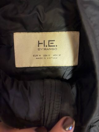 Chaleco acolchado hombre negro