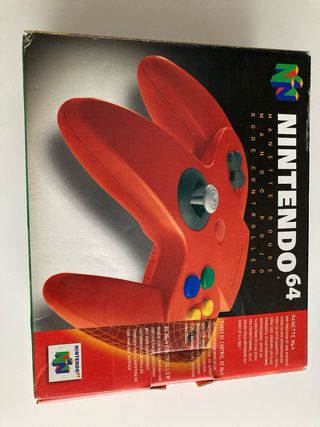 Mando Nintendo 64 Rojo con Caja