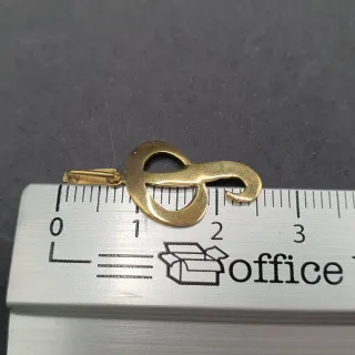 Colgante Inicial P Oro 18kt