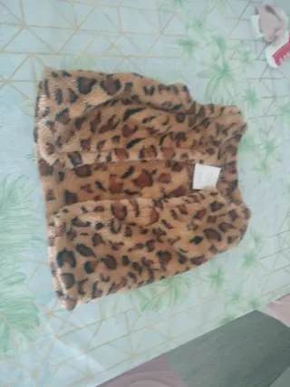 Chaleco niña estampado leopardo 7-8 años