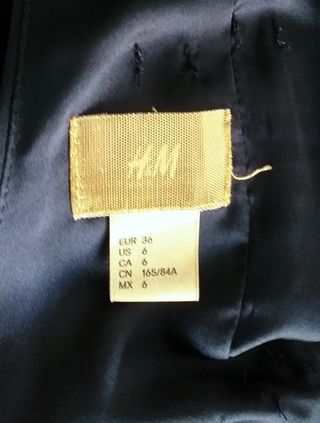 Vestido corto H&M negro