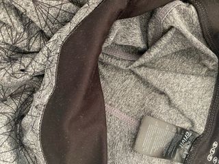 Leggings fantasia geometrica grigi