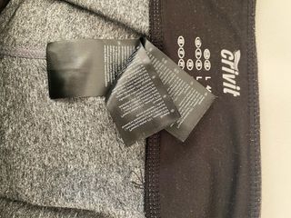 Leggings fantasia geometrica grigi