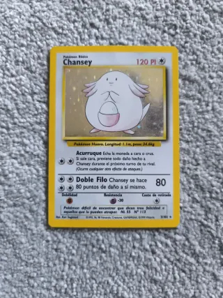 Chansey Base Set Español carta Pokémon 🇪🇦