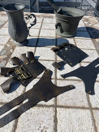 Guanti Steampunk - Pelle Marrone Scuro – Armatura