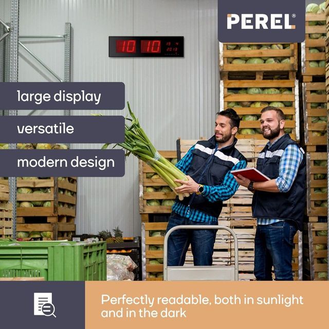 Reloj Digital Pared Grande LED Rojo