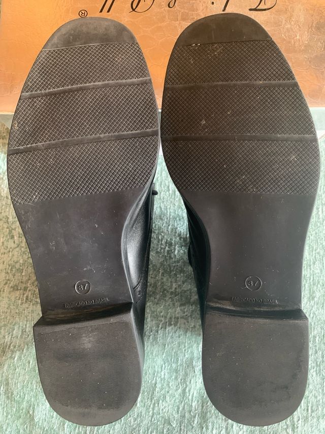 Botines negros piel muy suave - talla 37