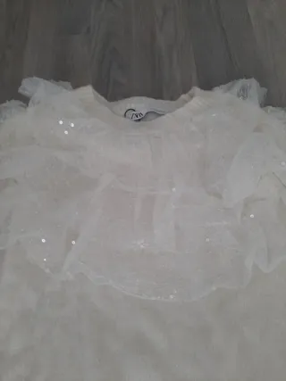 Jersey Zara Mujer Talla M Volantes