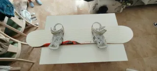 Tabla Snowboard con Fijaciones