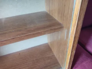 Dos vitrinas madera y cristal coleccionismo