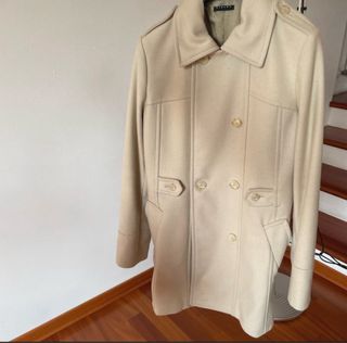 Cappotto Sisley Beige Elegante Morbido