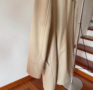 Cappotto Sisley Beige Elegante Morbido