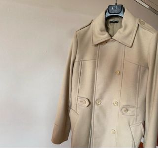 Cappotto Sisley Beige Elegante Morbido