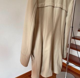 Cappotto Sisley Beige Elegante Morbido