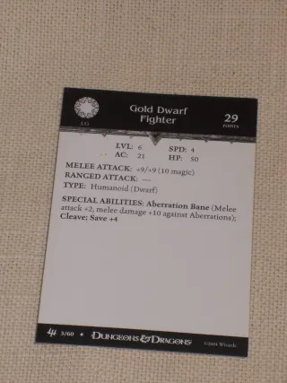 D&D Archfiends #3 - Gold Dwarf Fighter