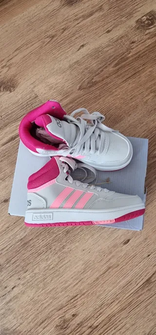 Scarpe Adidas Hoops Mid 3.0 Bambina Tg 28