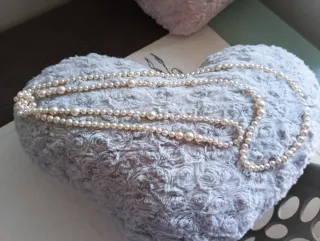 Collar doble vuelta perlas estilo años 20