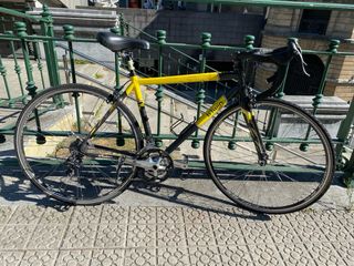 Bicicleta Carretera BTwin S Negra/Amarilla