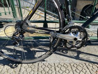 Bicicleta Carretera BTwin S Negra/Amarilla