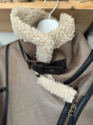 Cazadora doble faz Zara Beige/Marrón