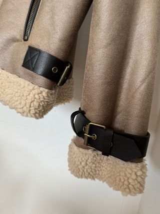 Cazadora doble faz Zara Beige/Marrón