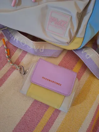 Mochila y cartera Paco Martínez multicolor