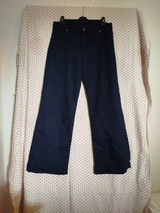 Pantalones vaqueros anchos azul oscuro