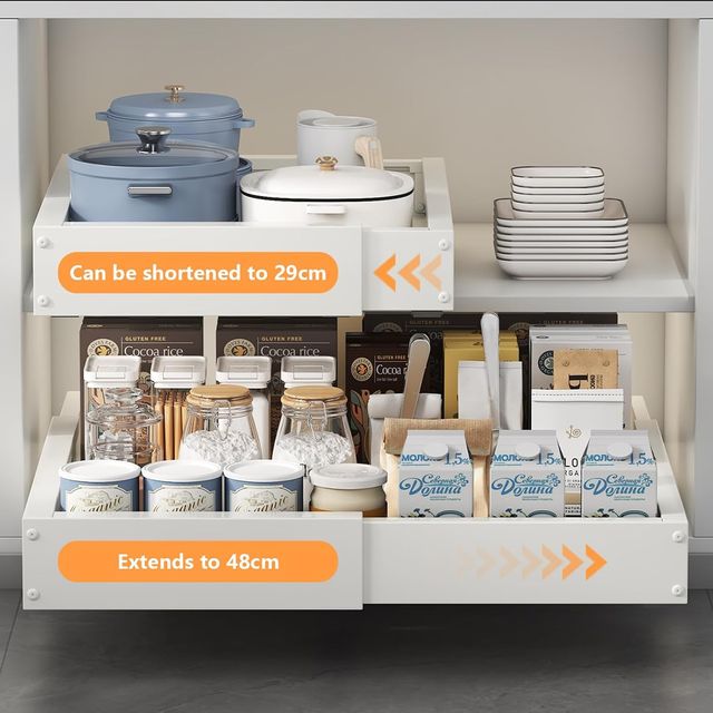 Cassetto da cucina telescopico e estensibile